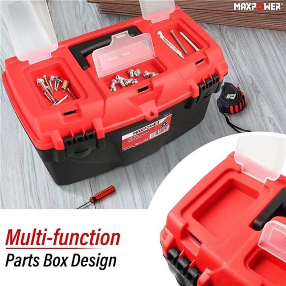 MAXPOWER Tool Box Set with Removable Tool Trays - Picture 5 of 6